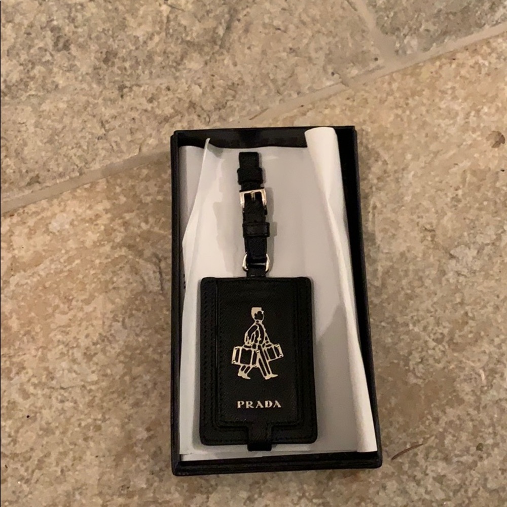 Prada luggage tag
